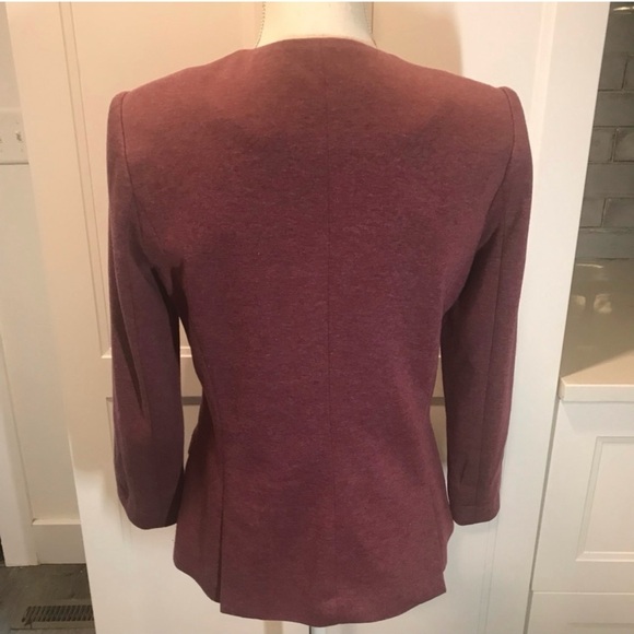 Anthropologie Cartonnier Cornerstone burgundy blazer Sz Sm - Picture 3 of 12